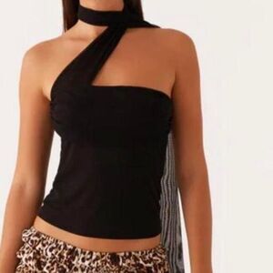 Peppermayo Women's Black Crop-top